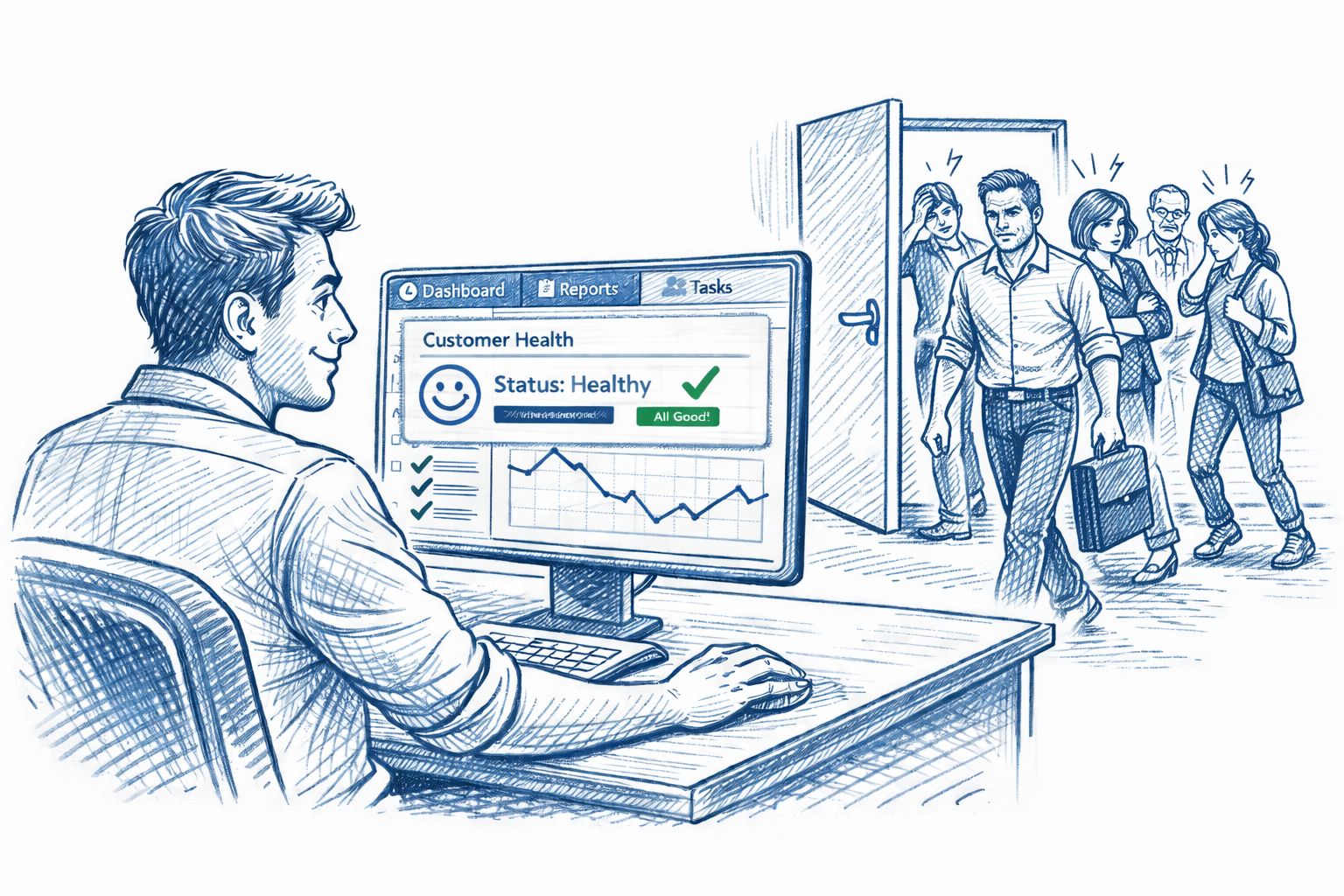 Teams often see the signal, but not in time to act on it illustration