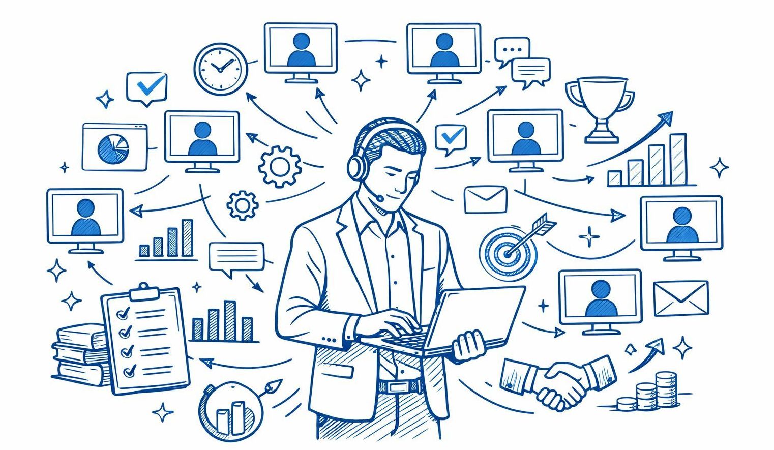 Support the user while they are trying to succeed illustration