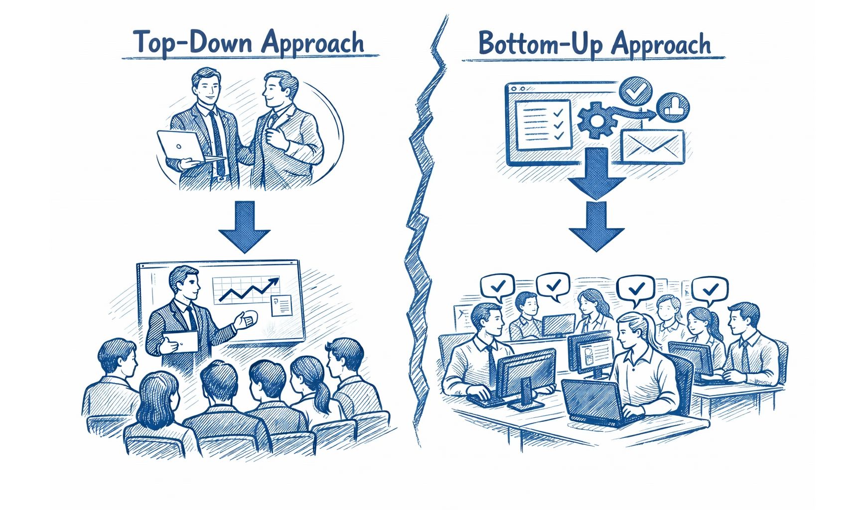 Illustration of product adoption spreading across customer accounts